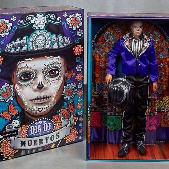 Mattel Other - 2023 Mattel HJX15 Barbie Signature Ken Doll Día De Muertos: Factory Sealed NIB
